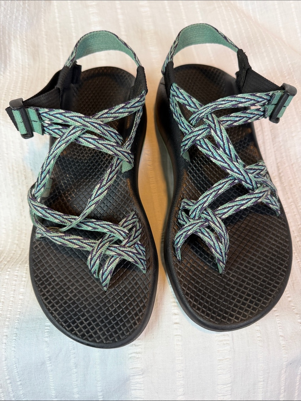 EXC Chaco Z Cloud Women's 8 Adjustable Strappy Hiking Sandals Watersports Camp